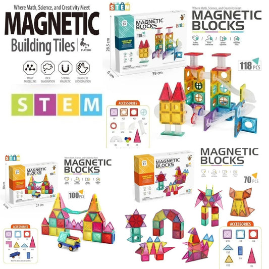 STEM Magnetic Building Block Tiles
