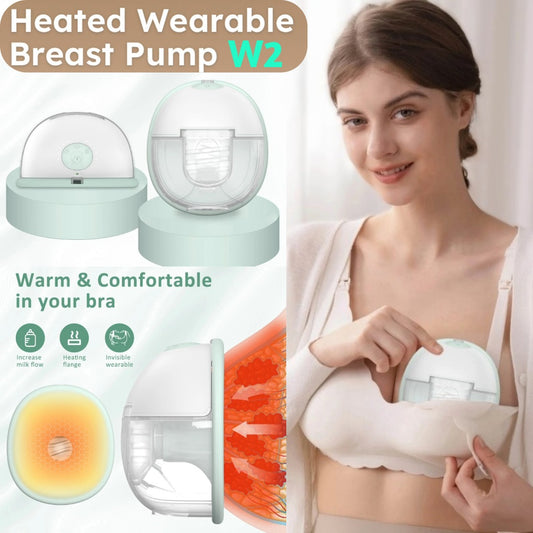 W2 Electric Hands-Free Breast Pump With Heated Flange