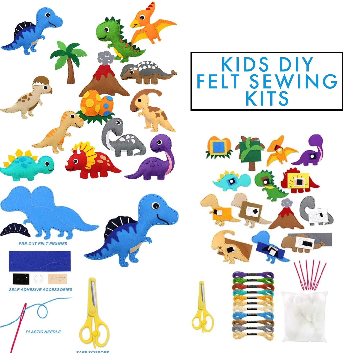 Arts & Crafts - Kids DIY Felt Sewing & Craft Sets