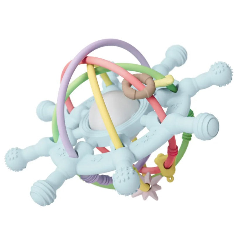 Baby Silicone Products - 2in1 Silicone Rattle & Sensory Teething Toy