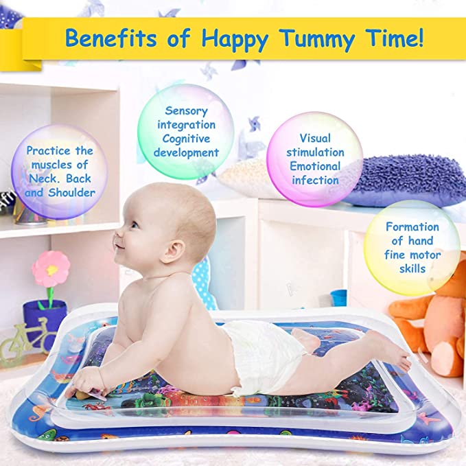 Baby Tummy Time Mat - Inflatable Water Baby Tummy Time Mat