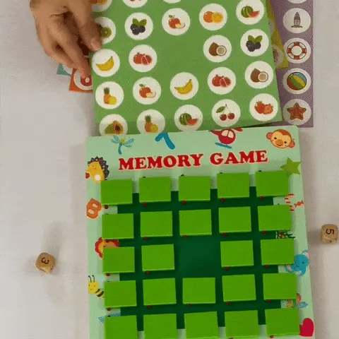 Large Wooden Memory Matching Game