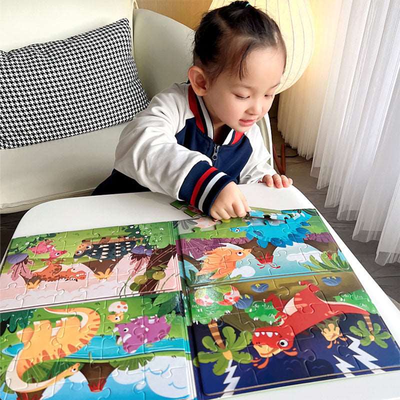 Magnetic Puzzles - Level-Up Magnetic Jigsaw Puzzle Sets A4 Sized Book - Ages 3+ Years