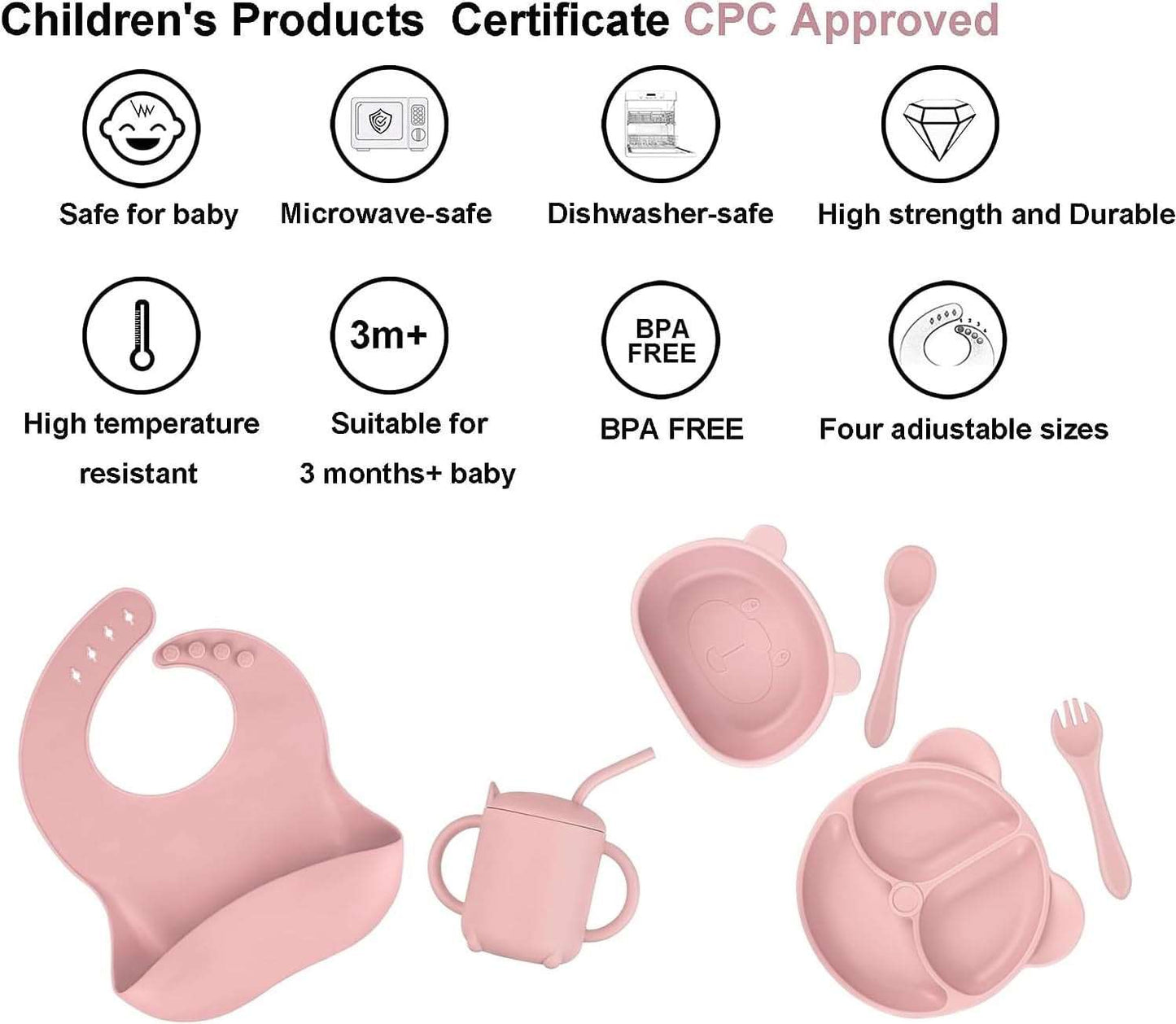 Silicone Eating Sets - 6IN1 Silicone Toddler Eating Sets
