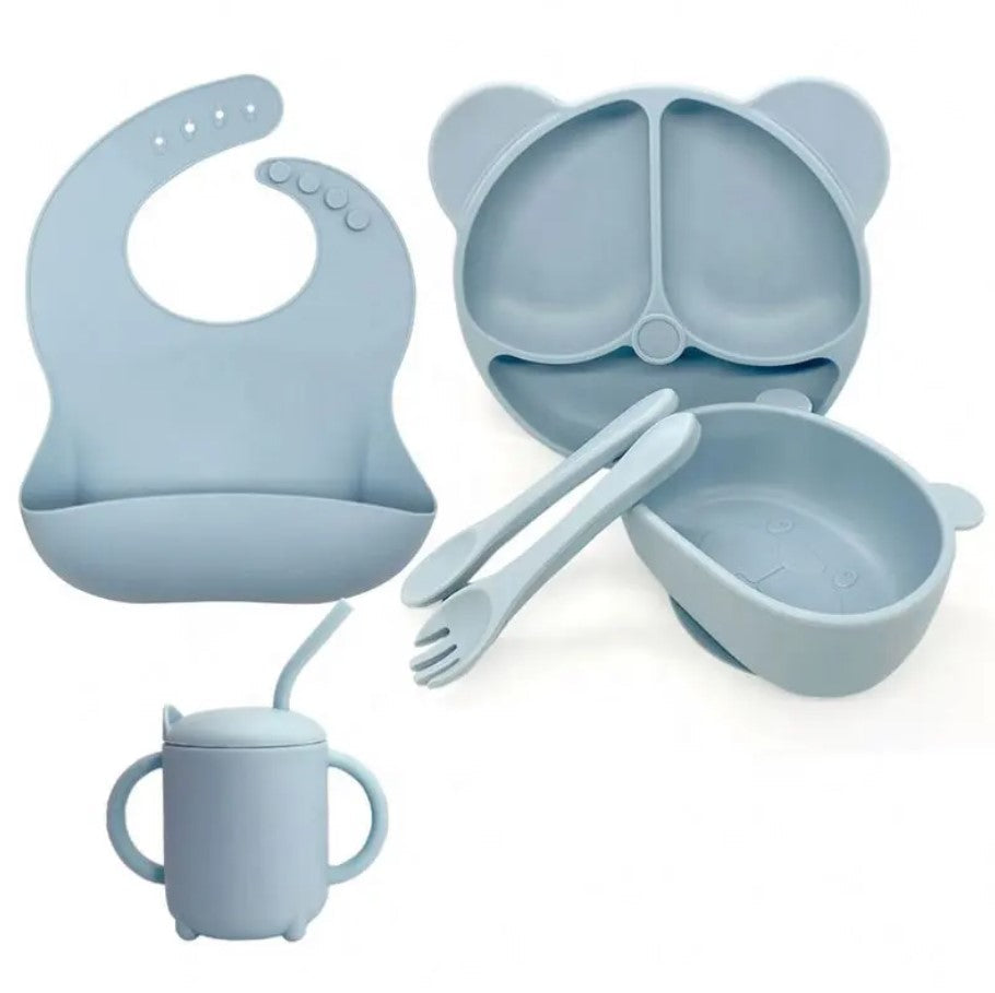 Silicone Eating Sets - 6IN1 Silicone Toddler Eating Sets