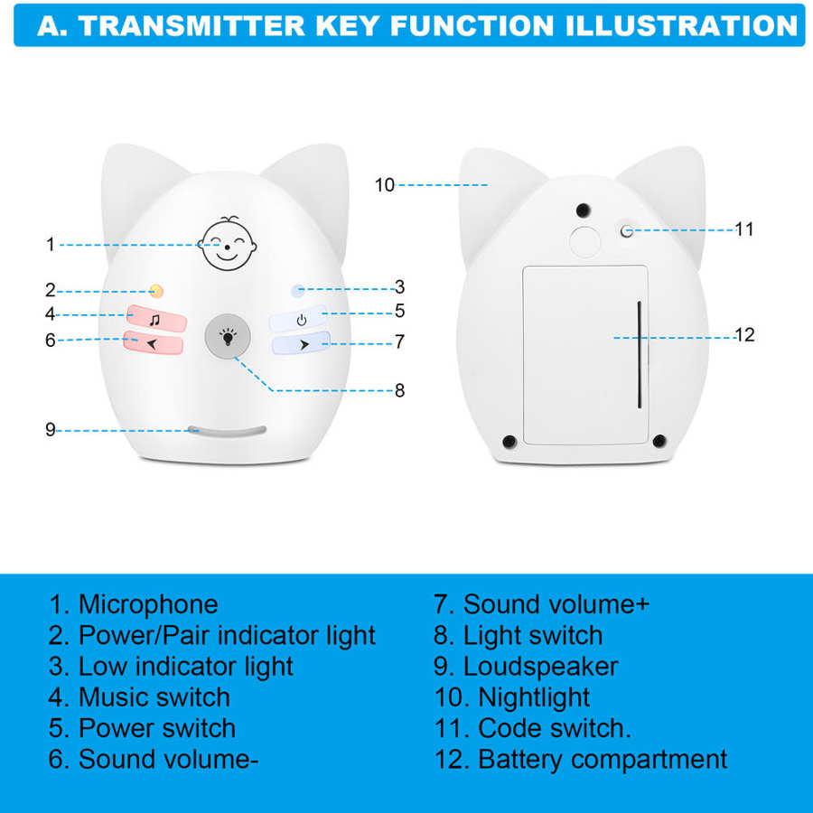Baby Monitors - Chai Wireless 2-Way Baby Monitor