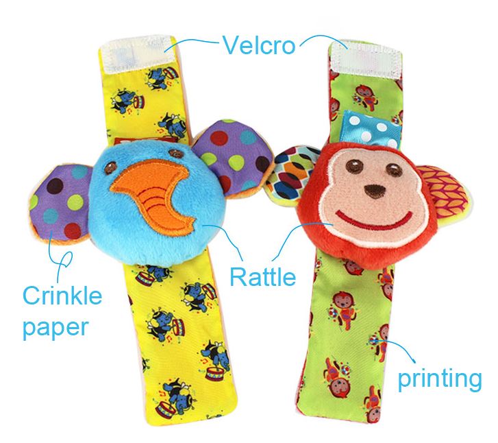 Baby Rattle - Baby Toy Wrist & Foot Rattle Sets