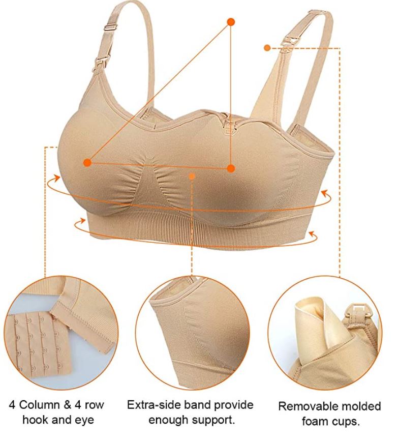 Comfort-Fit Nursing Bras - Comfort-fit Supportive Nursing Bras