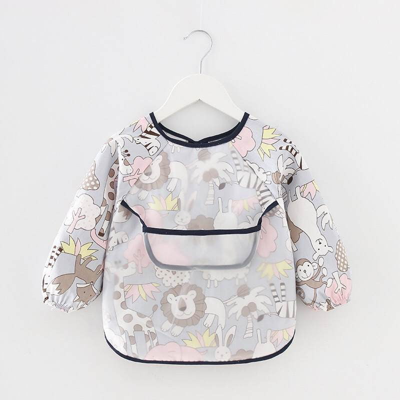 Long Sleeve Smock Bibs - Baby & Toddler (9-24 Months) Long Sleeve Smock Bib/Apron