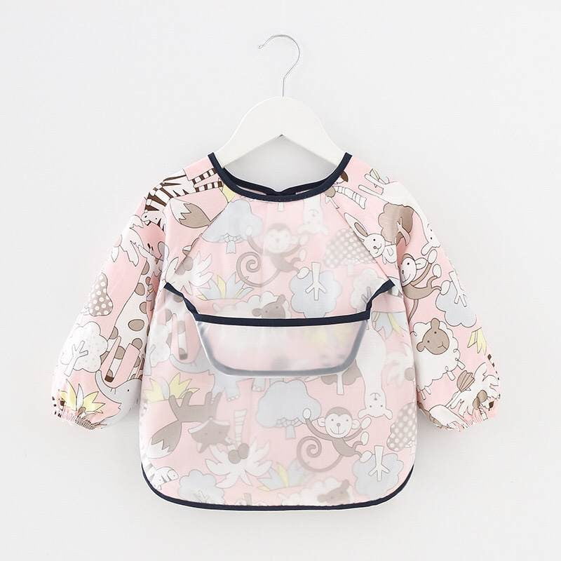 Long Sleeve Smock Bibs - Baby & Toddler (9-24 Months) Long Sleeve Smock Bib/Apron