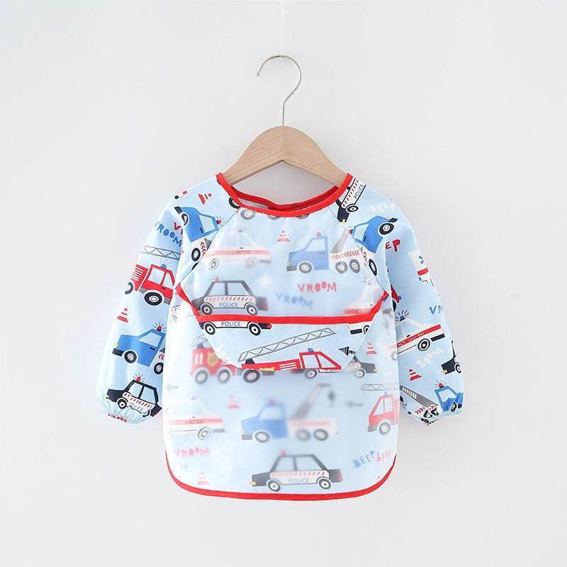 Long Sleeve Smock Bibs - Baby & Toddler (9-24 Months) Long Sleeve Smock Bib/Apron