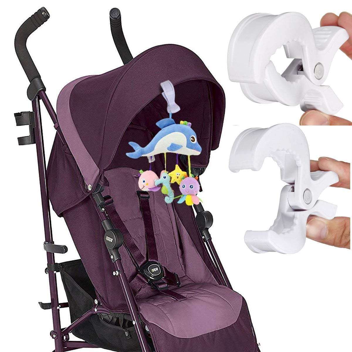 Pram/Stroller Accessories - Alligator Stroller Clips