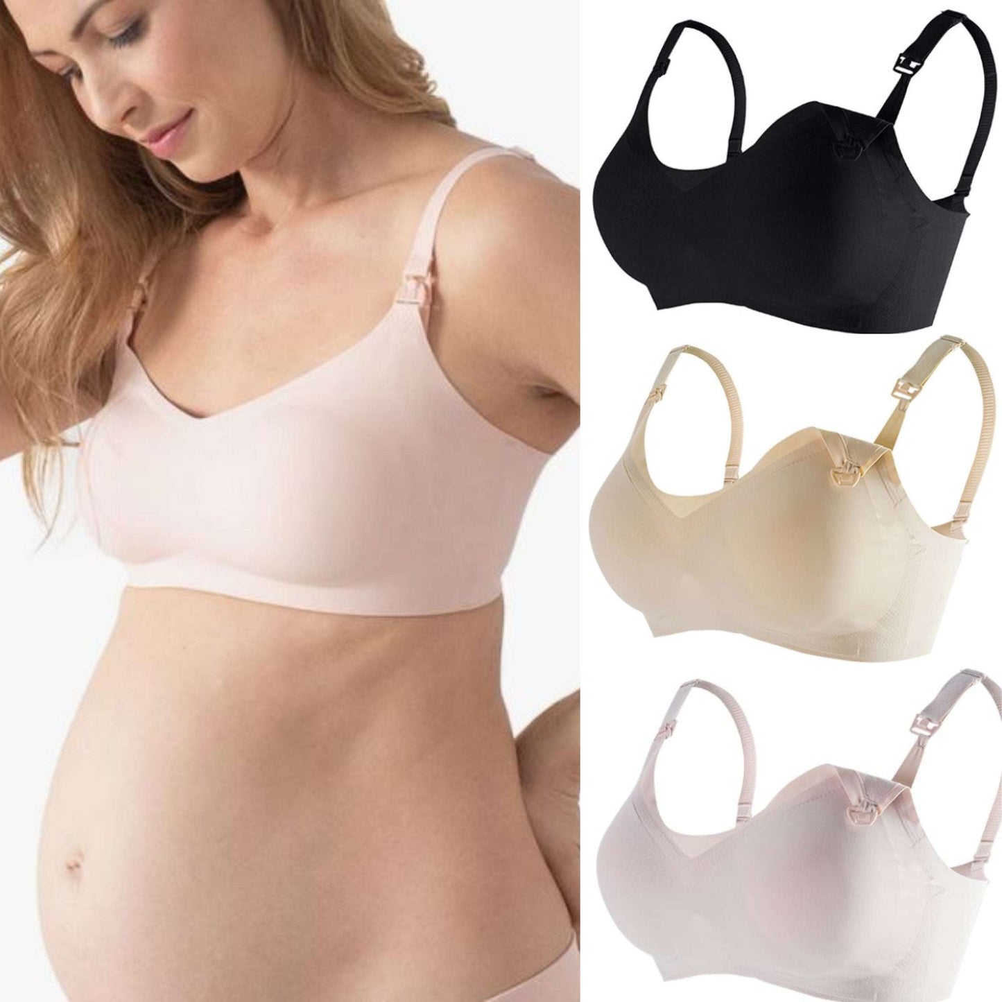 Satin-Touch Seamless Classic Nursing Bras - Satin-Touch Classic Seamless Nursing Bras