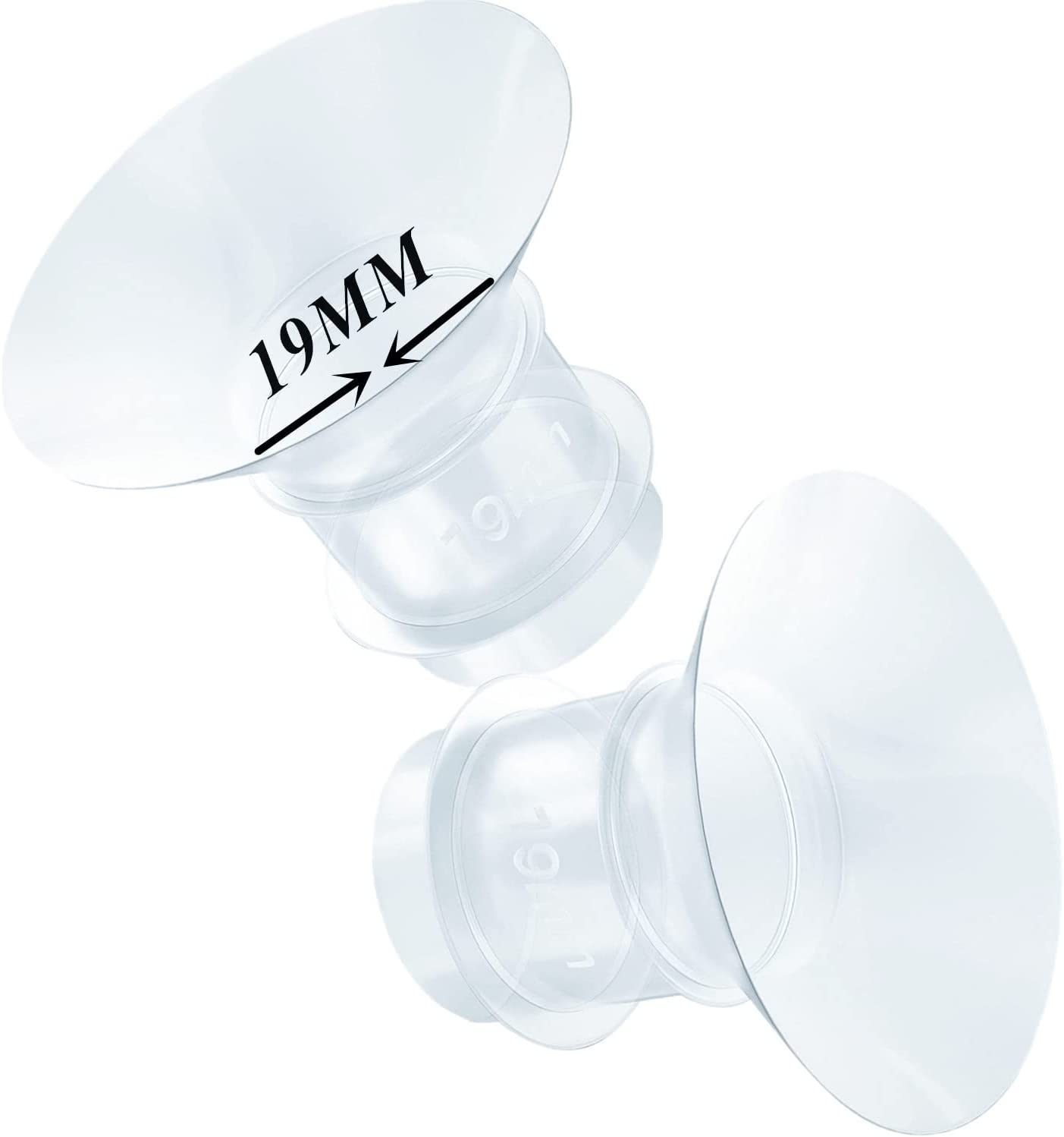 Silicone Size Converter - Breast Flange Size Converter For Express Cups & ELEBEBE Pump - 17mm Or 19mm