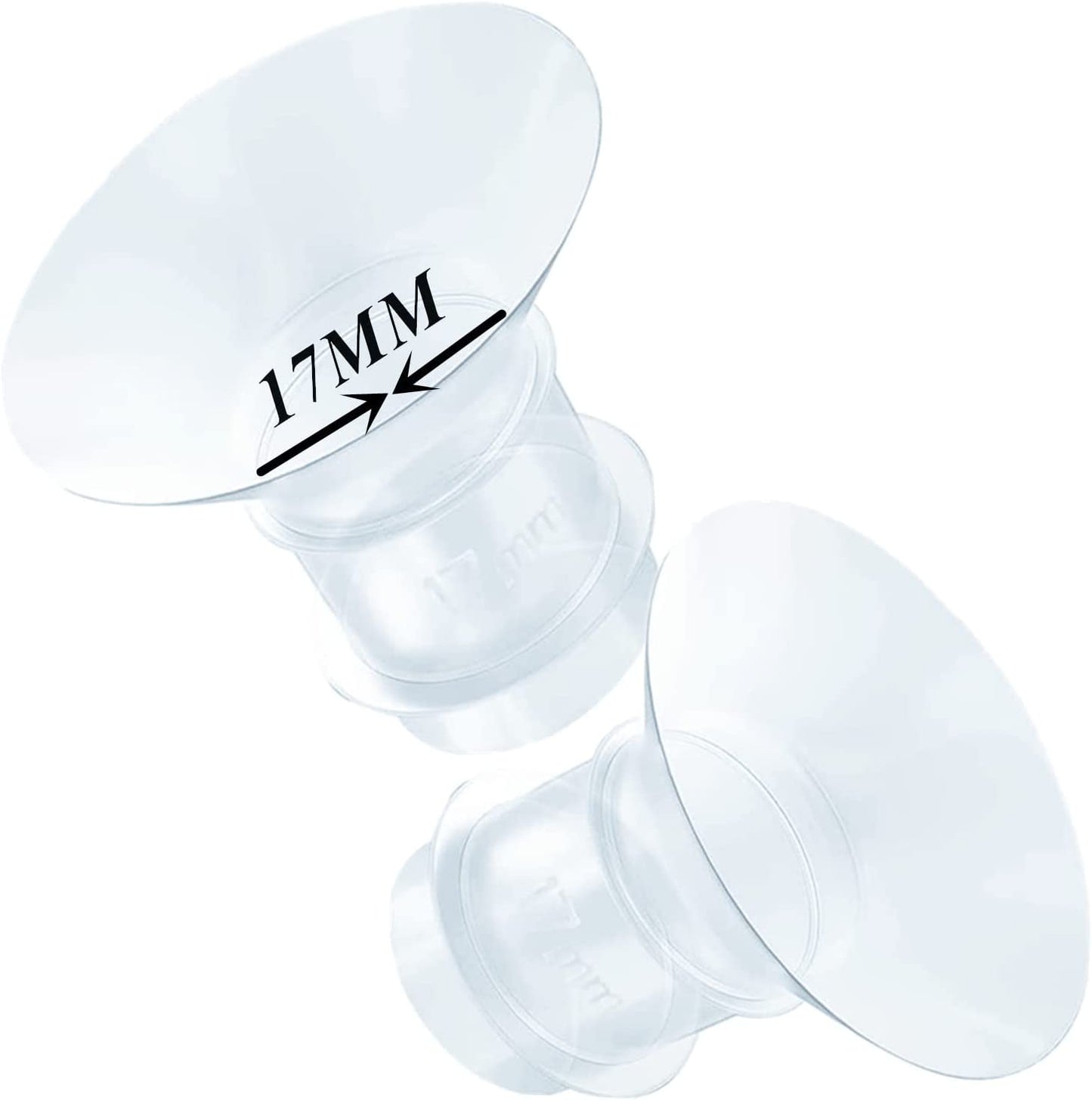 Silicone Size Converter - Breast Flange Size Converter For Express Cups & ELEBEBE Pump - 17mm Or 19mm