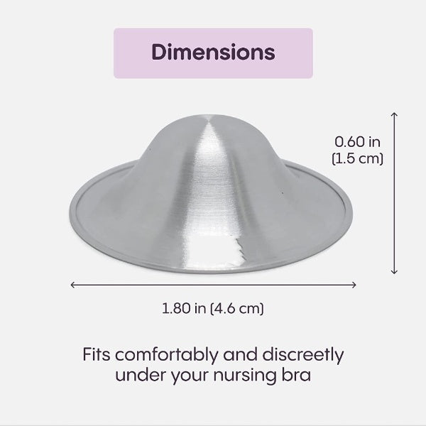 Silver Nipple Cups - Chai Silver Nursing Cups - Breastfeeding Friendly