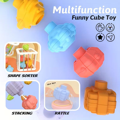 Montessori Toddler Sensory Stacking & Tactile Exploration Toy