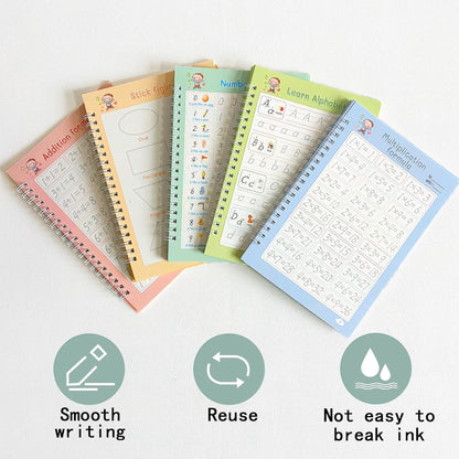 Reusable Pre-School Practice Workbook Series - Set of 5
