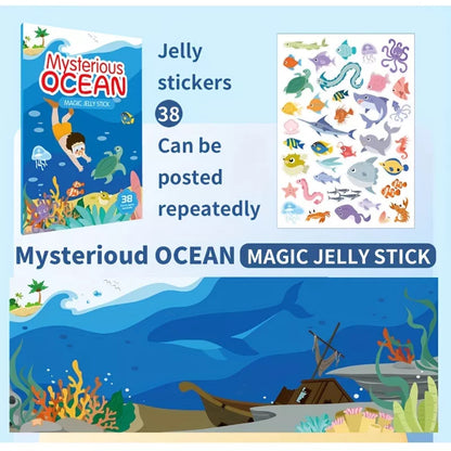 Reusable Jelly Stick-N-Play Stricker Books