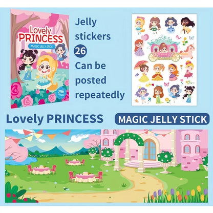 Reusable Jelly Stick-N-Play Stricker Books