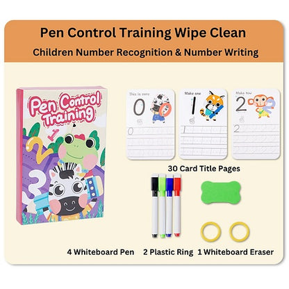 Reusable Preschool Pen Control Training Books - 30 Reusable Pages