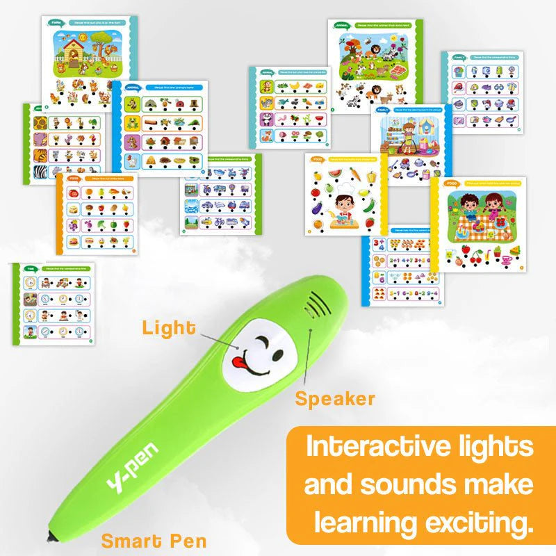 Y-Pen Interactive Pre-School Educational Book - Digital Pen Included