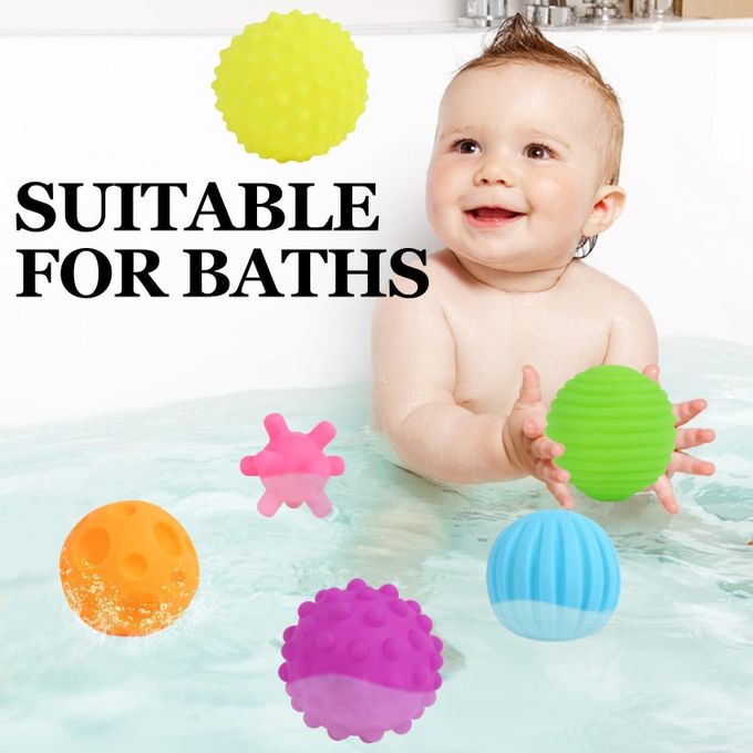 Textured Baby Sensory Ball Set - 6-Piece