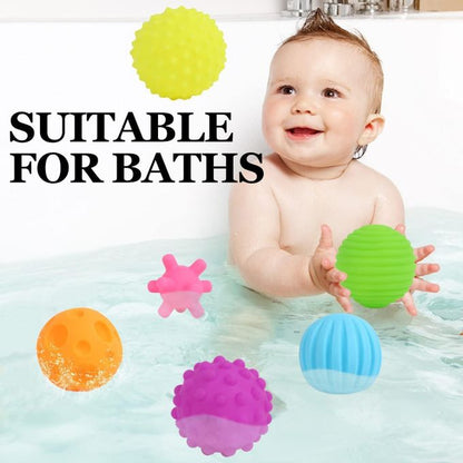 Textured Baby Sensory Ball Set - 6-Piece