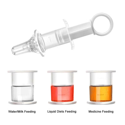 Baby Oral Medicine & Feeding Syringe - White