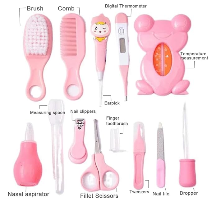All-in-One Baby Grooming & Care Kit - 13 Pieces