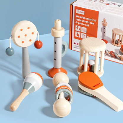 Montessori Wooden Musical Instrument Set (Ages 1–3)