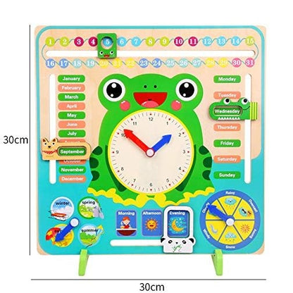 All-in-One Montessori Clock & Calendar for Kids