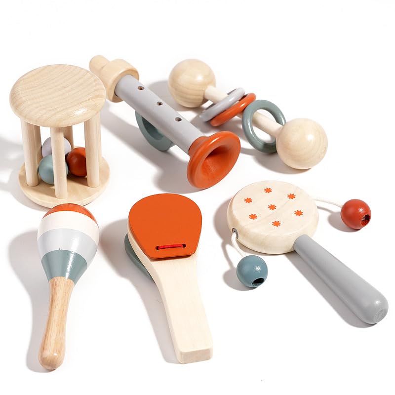 Montessori Wooden Musical Instrument Set (Ages 1–3)