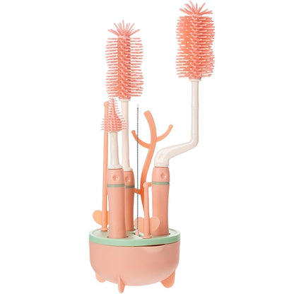 Silicone Baby Bottle Cleaning Brush Set - 8 Piece