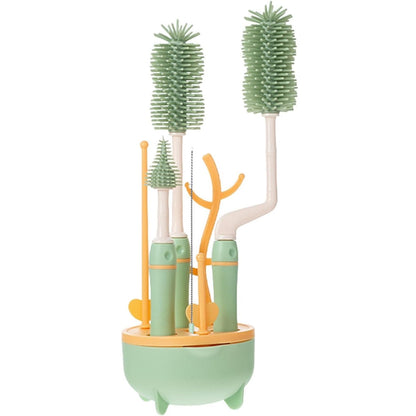 Silicone Baby Bottle Cleaning Brush Set - 8 Piece