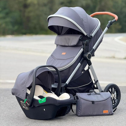 Premium Kidilo Baby Stroller & Travel System - 3 Modes