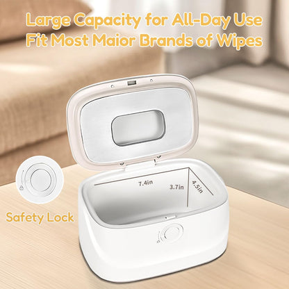 Electric Baby Wet Wipe Warmer - White