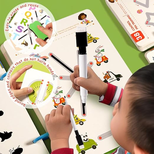 Kids Educational Pen Control Exercise Book
