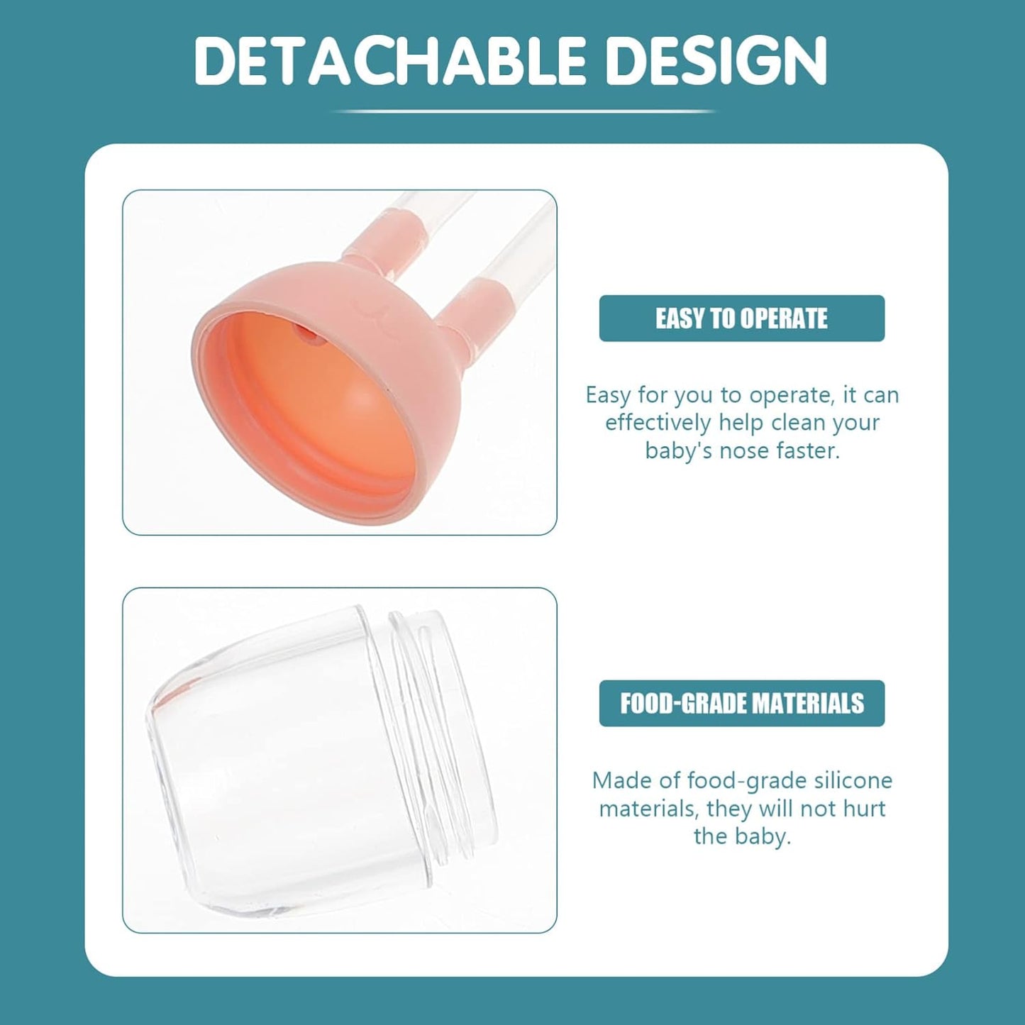 Manual Baby Nasal Aspirator & Tweezer Set