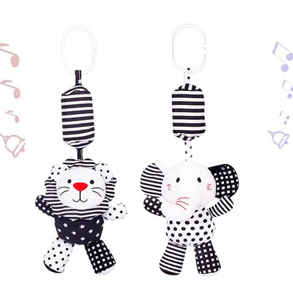 Baby Hanging Black & White Rattle Plush Toys