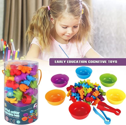 Montessori Color Sorting & Counting Toy For Toddlers