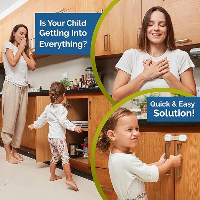 Multi-Purpose Baby Safety Flexi Locks - Pack of 6