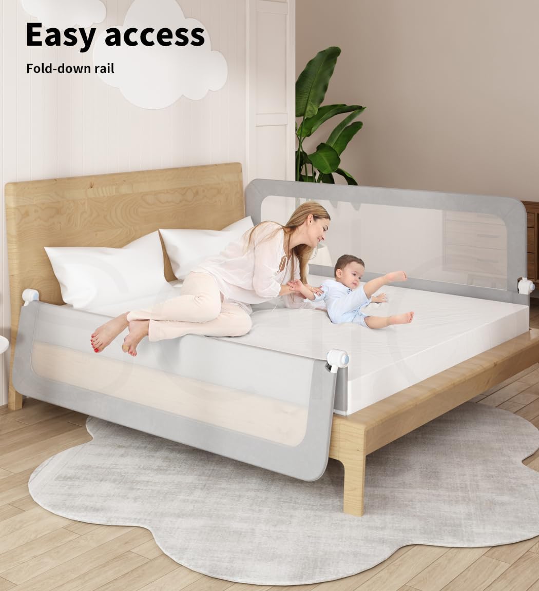 Kids bed safety rail best sale