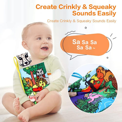 Baby Sensory Crinkle Books With Animal Tails