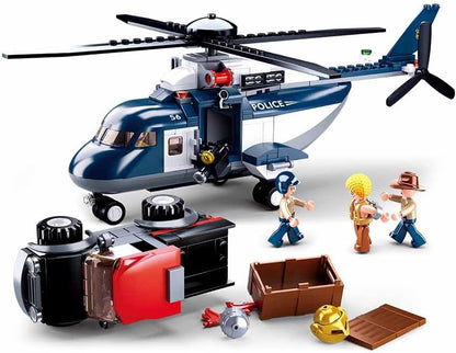 Sluban Building Blocks - Police Helicopter & Villain