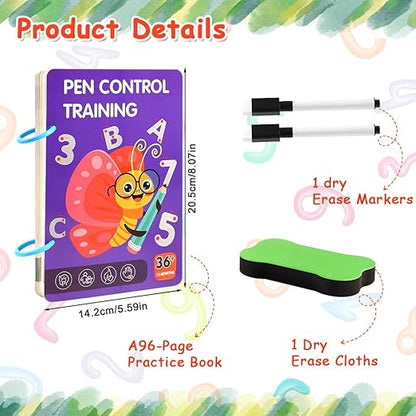 Kids Educational Pen Control Exercise Book