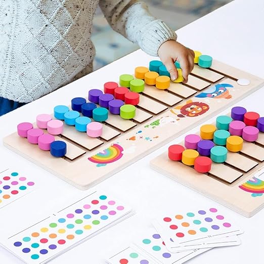 Montessori 7-Color Matching Slide Puzzle