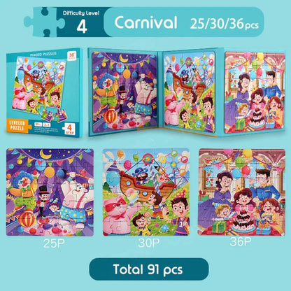 3in1 Magnetic Jigsaw Puzzle Sets - Ages 3+ Years
