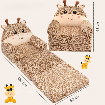 2-IN-1 Foldable Kids Sofa & Daybed