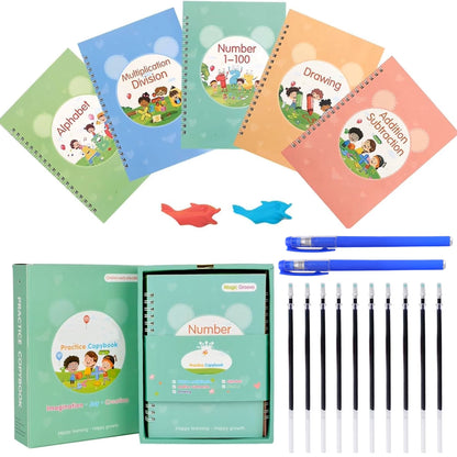 Reusable Pre-School Practice Workbook Series - Set of 5